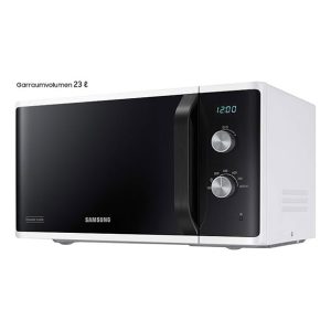 Samsung Microwave, 23 Liters ,800 Watts , Digital Screen , White* Black , MS23K3614AW-GY
